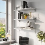 EMUCA SRL Kit de 7 tringles à pantalon et cadre coulissant Hack pour armoires- fermeture souple- module 600mm- Gris pierre