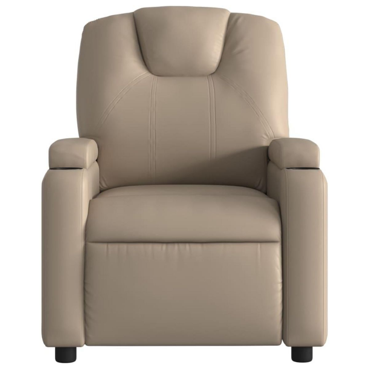 VIDAXL Fauteuil de massage inclinable Cappuccino Similicuir