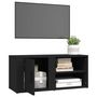 Voir la diapositive 5 : VIDAXL Meubles TV 2 pcs Noir 80x31,5x36 cm Bois d'ingenierie