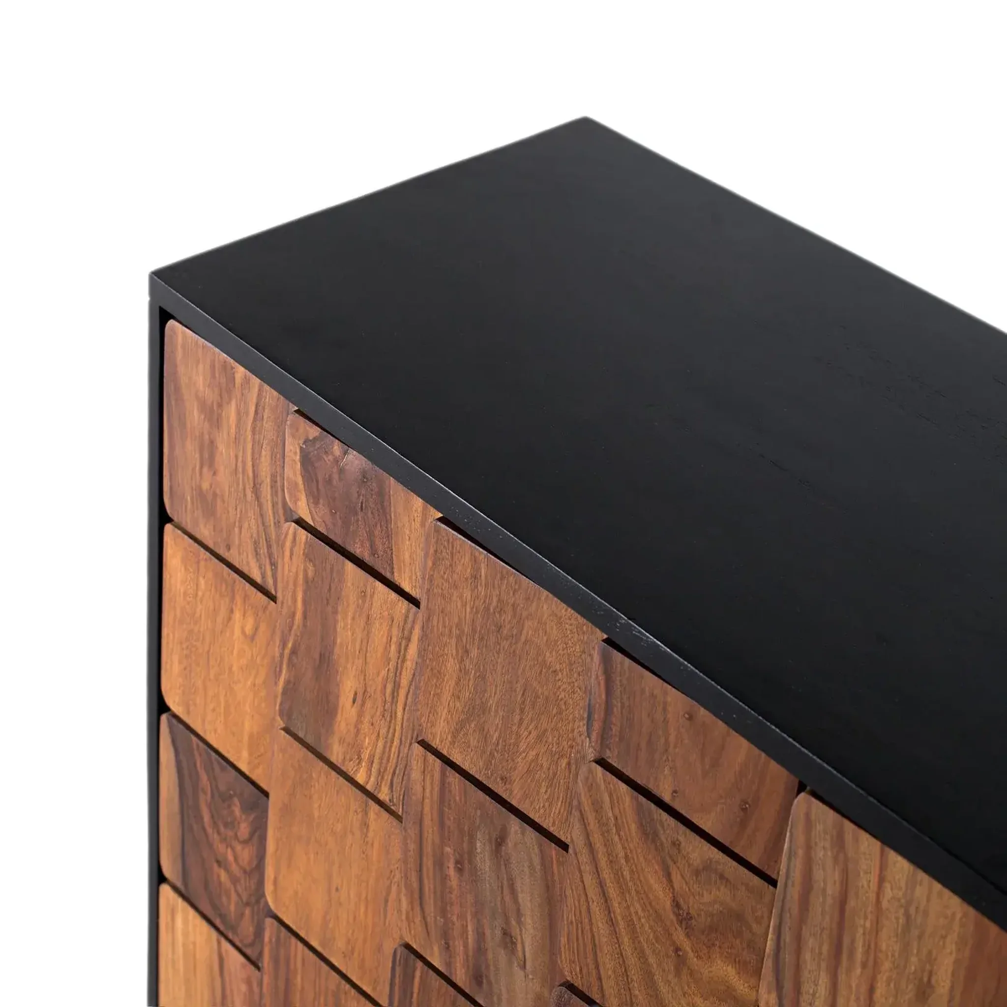 Voir la diapositive 4 : GINER Y COLOMER SL Buffet en bois de manguier 160cm style rustique ethnique moderne