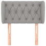 Voir la diapositive 3 : VIDAXL Tete de lit avec oreilles Gris clair 83x23x78/88 cm Tissu