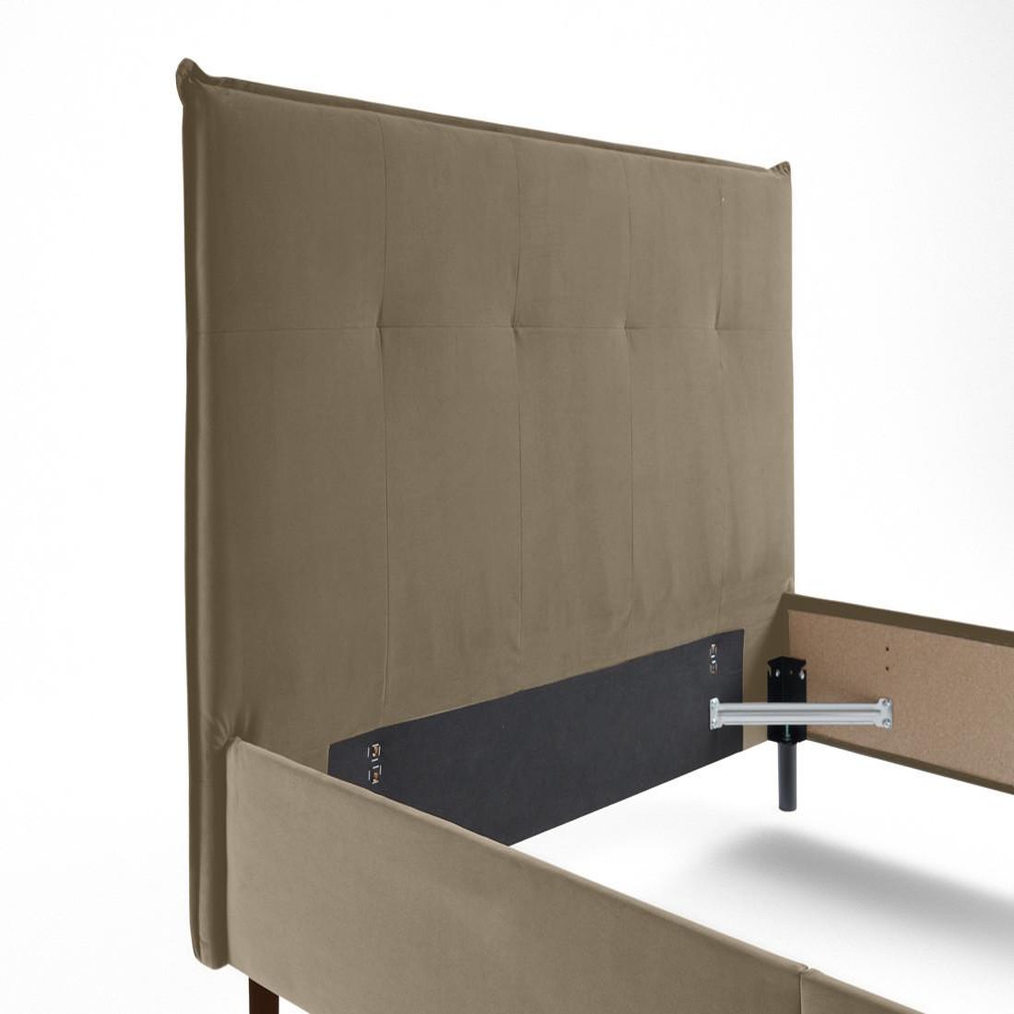 Voir la diapositive 3 : BEST MOBILIER Dali - cadre de lit - 160x200 - en velours