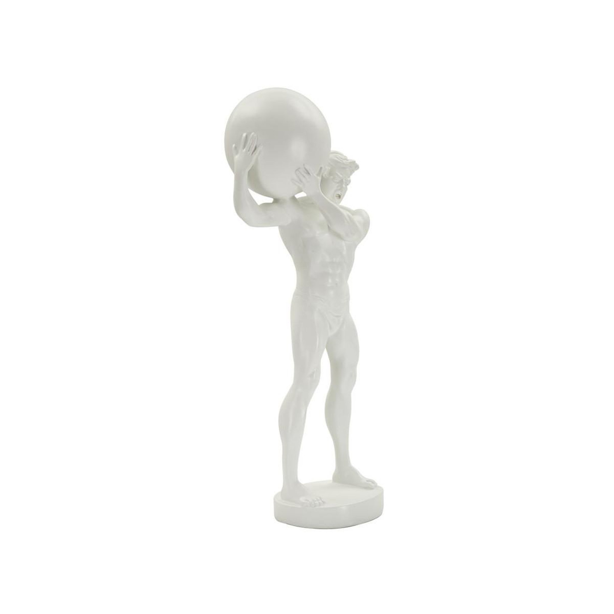 Voir la diapositive 2 : Paris Prix Statuette homme athlétique  atlas  50cm blanc