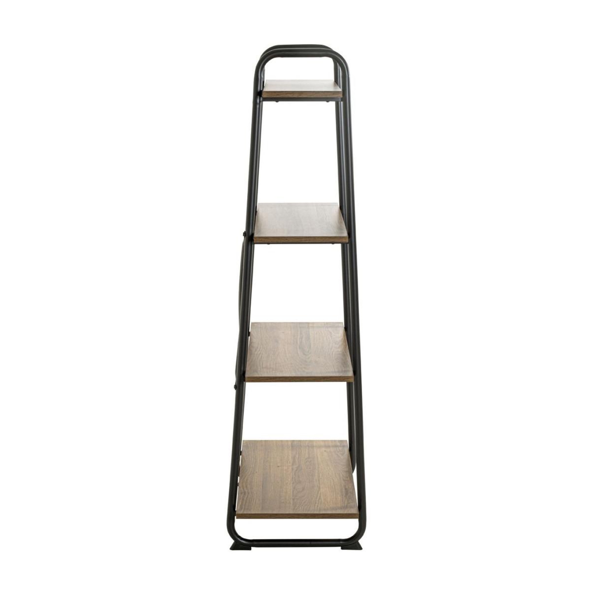 Voir la diapositive 4 : Paris Prix Étagère 4 Niveaux  Slovako  128cm Noir & Chêne