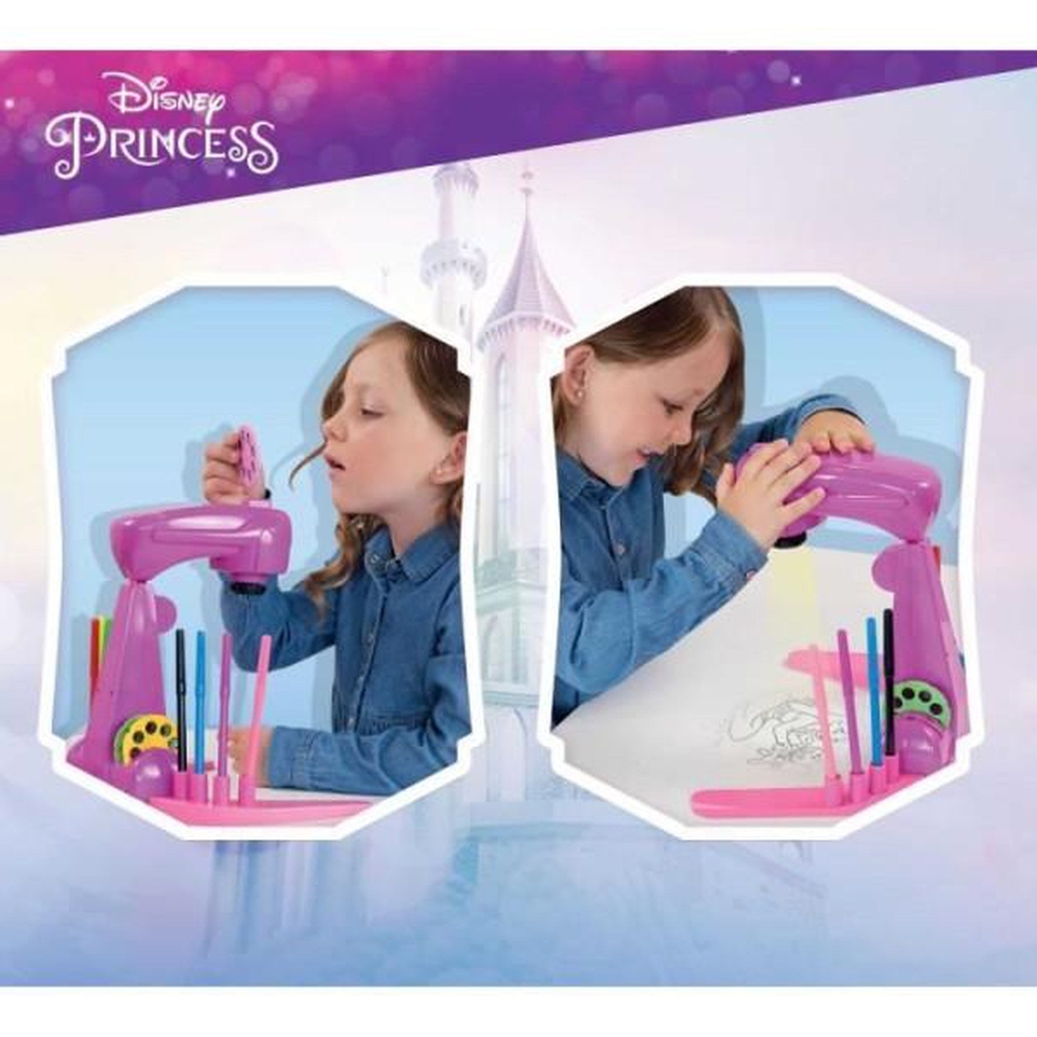 Voir la diapositive 6 : LISCIANI GIOCHI Projecteur de dessins - LISCIANIGIOCHI - PRINCESSES - Accessoires Inclus, Modeles Princesses