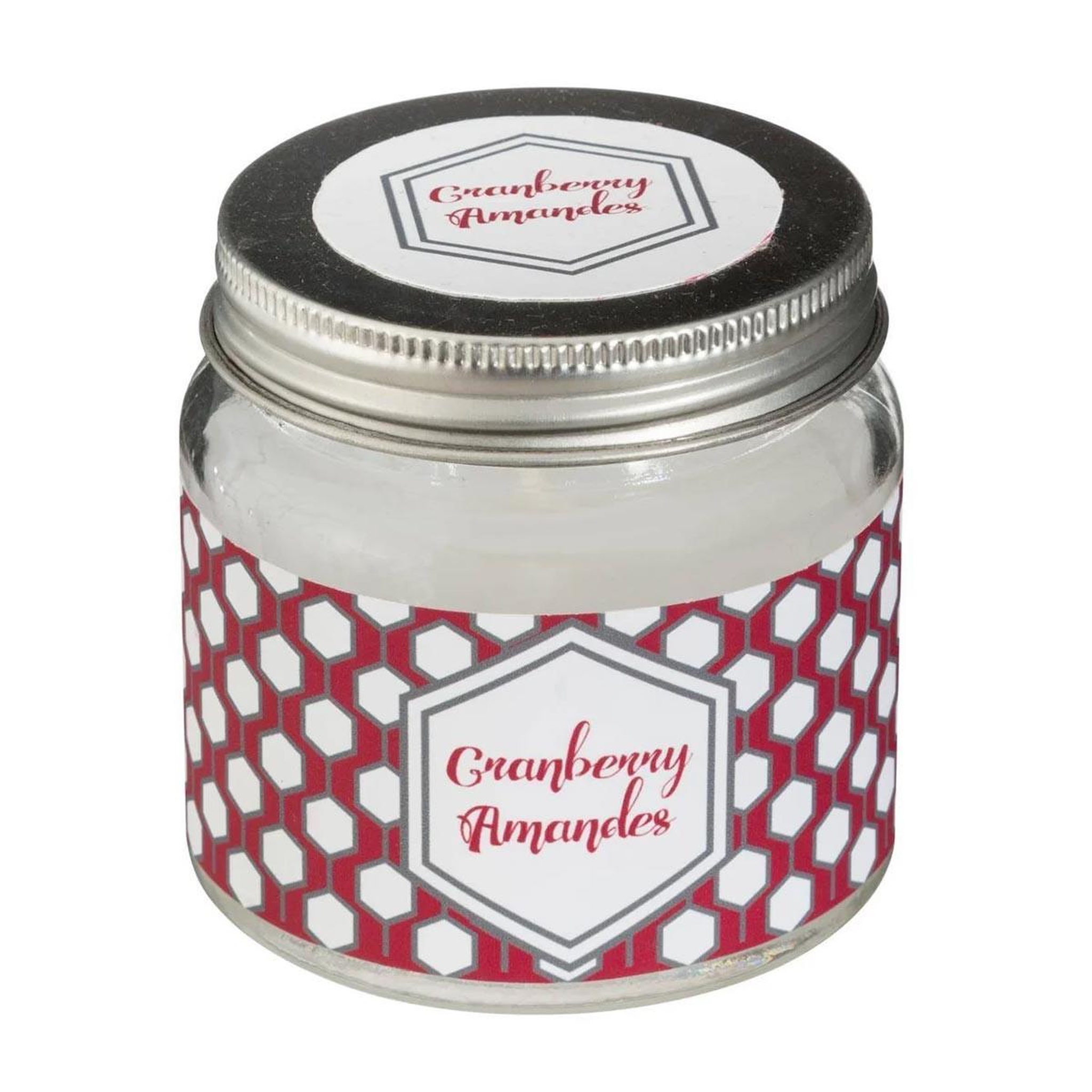 COMPTOIR DE LA BOUGIE Bougie parfumée en verre  bocal  65g cranberry