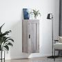 Voir la diapositive 3 : VIDAXL Armoire murale sonoma gris 34,5x34x90 cm bois d'ingenierie