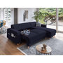 Voir la diapositive 3 : BEST MOBILIER Bella - canapé d'angle réversible convertible - avec coffre - 4 places - tissu