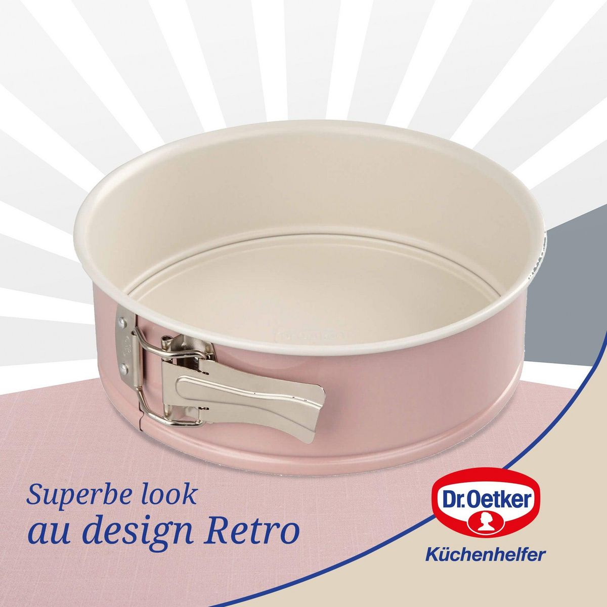 DR.OETKER Ensemble de 2 Moules à manqué à charnière 20 cm Dr. Oetker Rétro