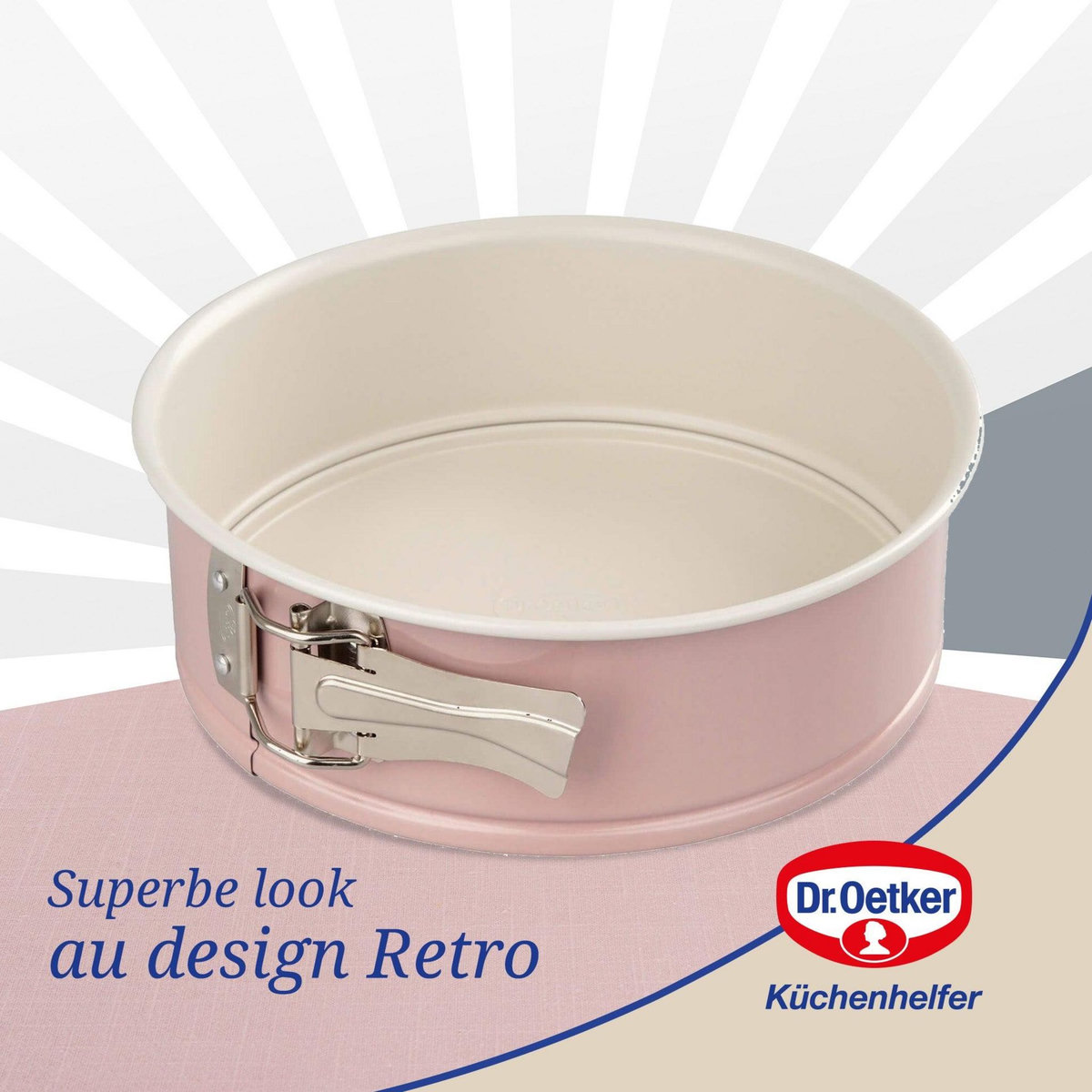 DR.OETKER Ensemble de 2 Moules à manqué à charnière 20 cm Dr. Oetker Rétro