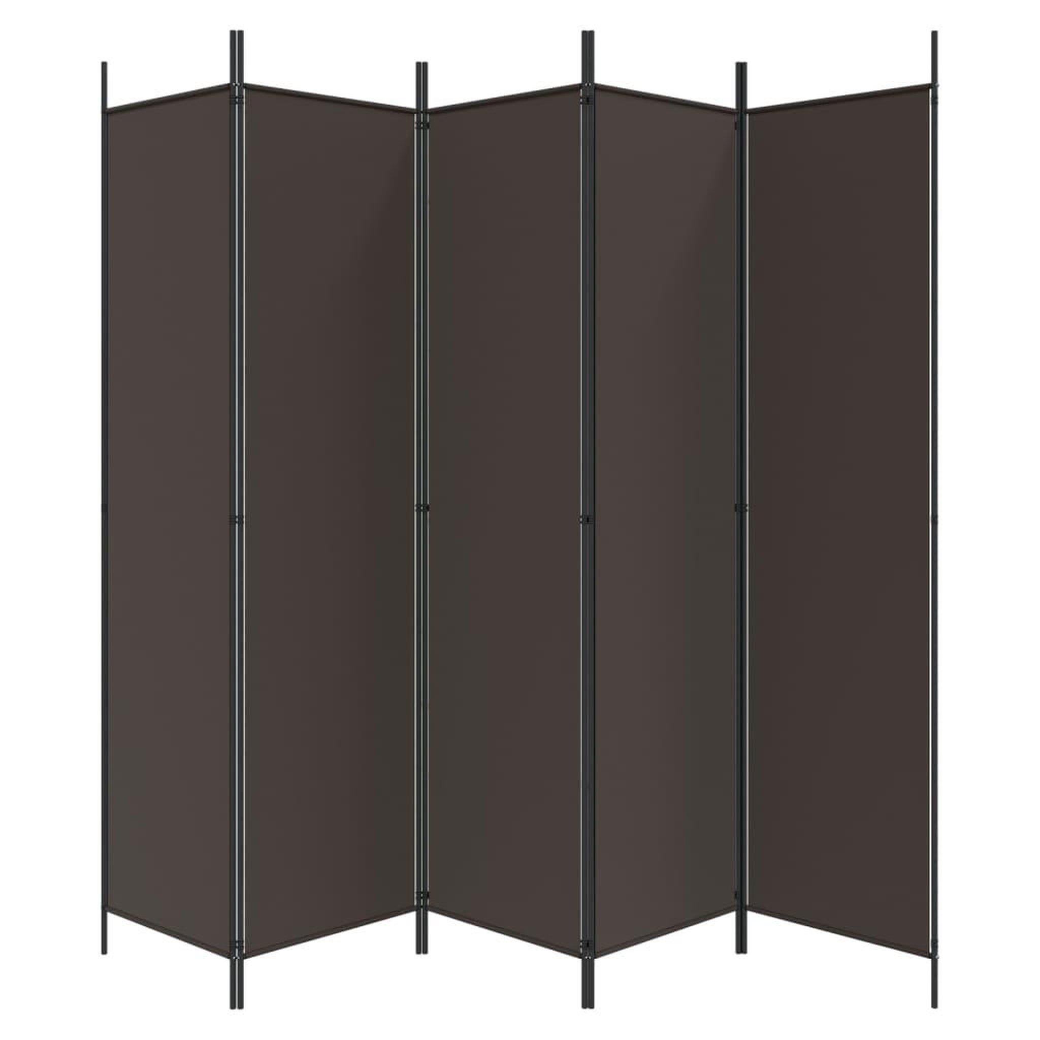 Voir la diapositive 4 : VIDAXL Cloison de separation 6 panneaux Marron 300x200 cm Tissu
