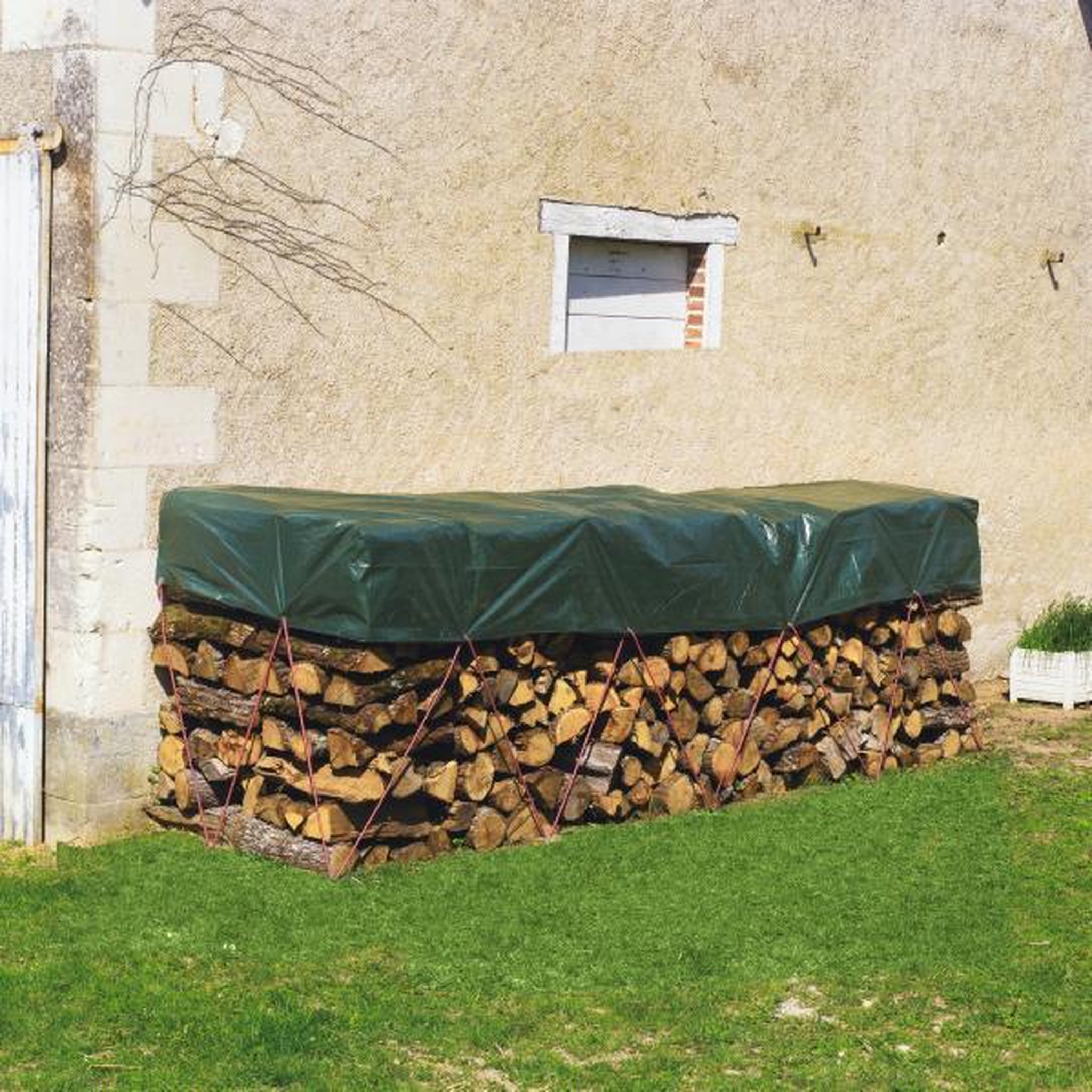 Nortene Bâche tas de bois 2 x 8 PROTEX WOOD