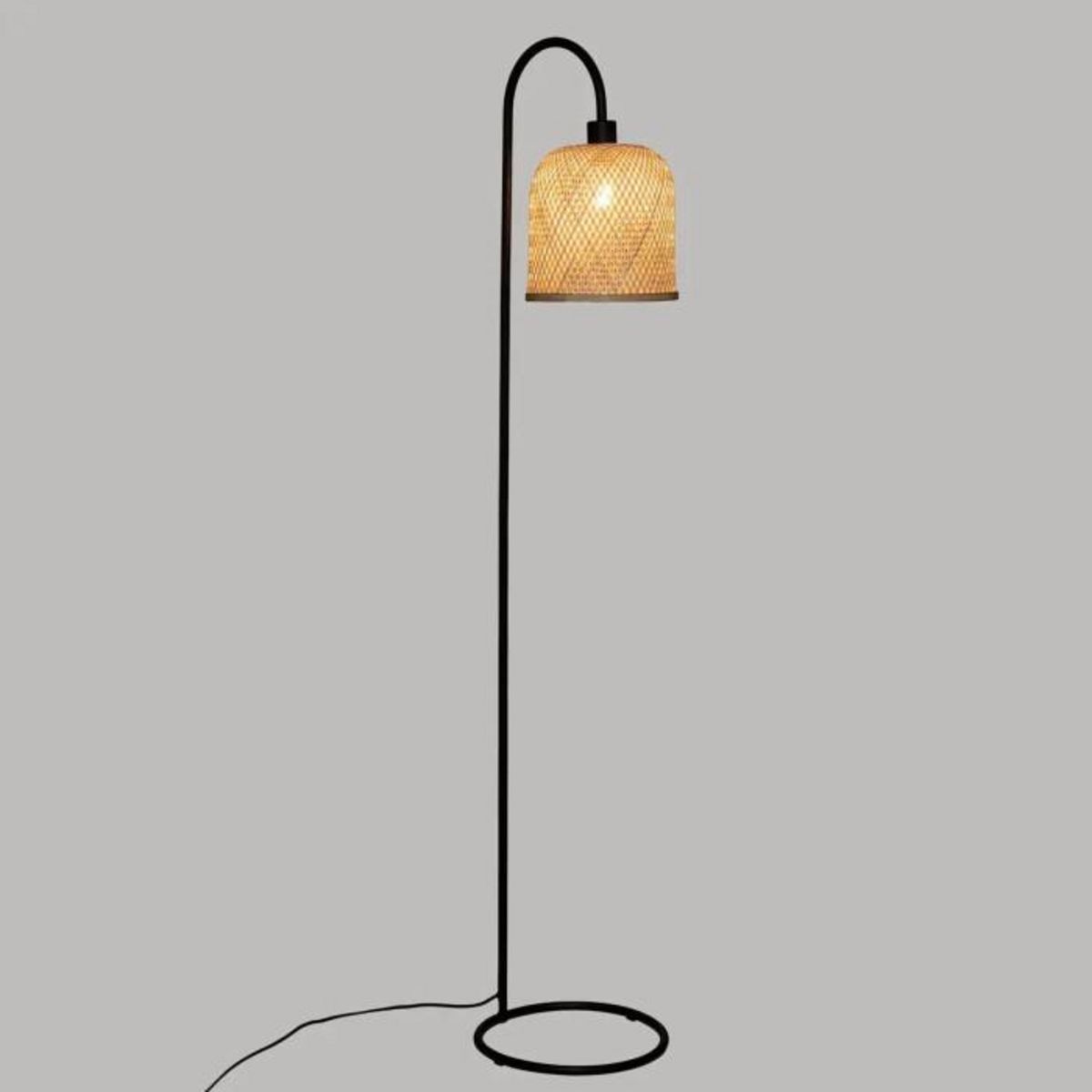ATMOSPHERA Lampadaire Design  Alicante  159cm Beige & Noir
