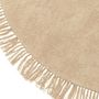 Voir la diapositive 2 : Paris Prix Tapis Rond à Franges  Bohemia  150cm Beige Clair