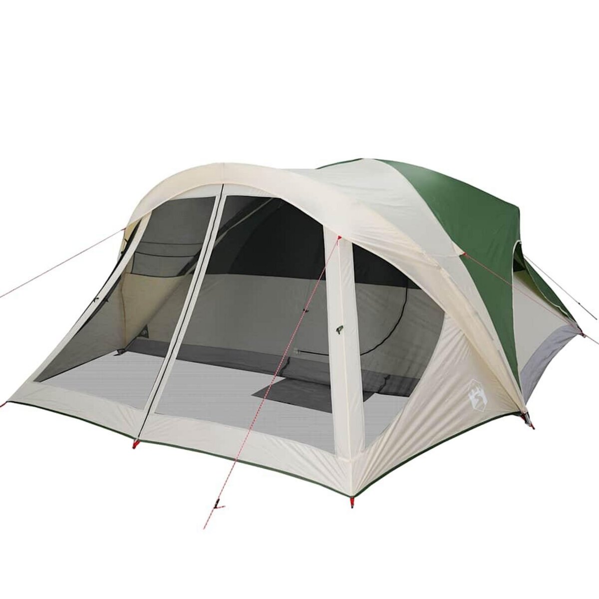 VIDAXL Tente de cabine familiale 6 personnes vert impermeable