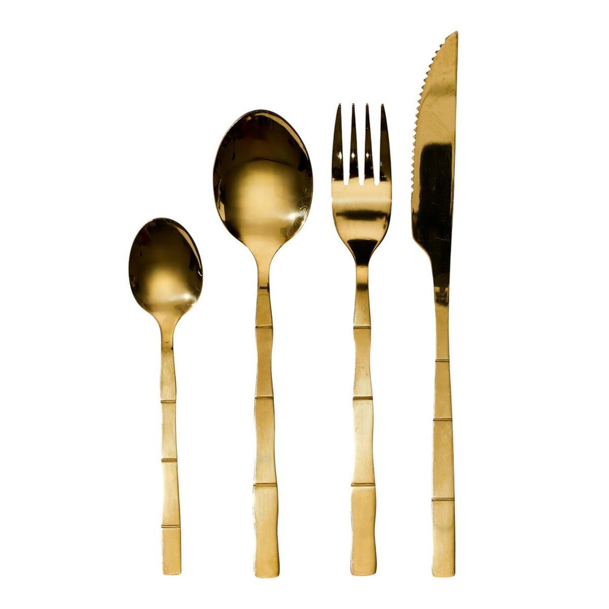 COOK CONCEPT Ménagère 16 pièces  malia  23cm or