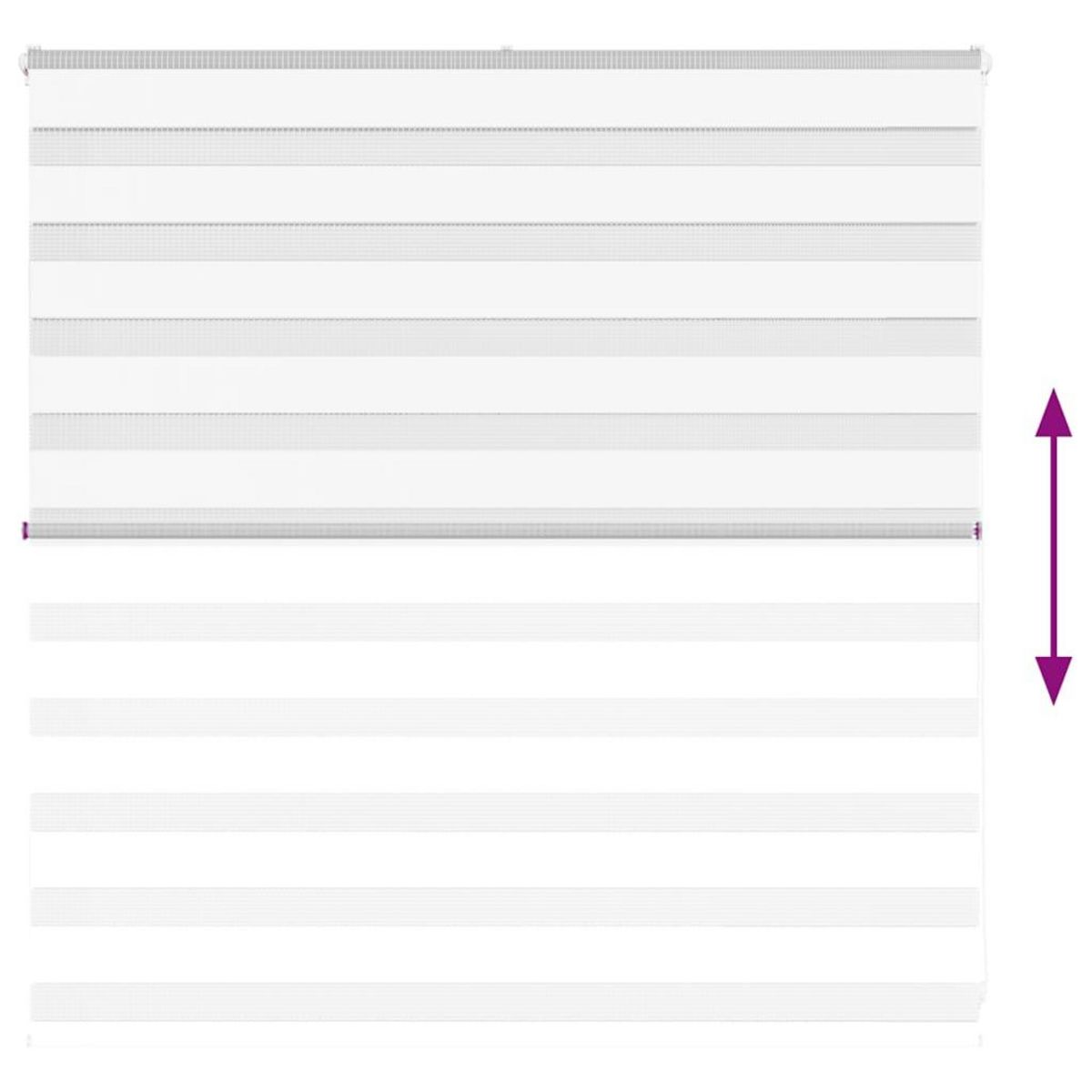 VIDAXL Store zebre blanc 145x100 cm largeur du tissu 140,9cm polyester