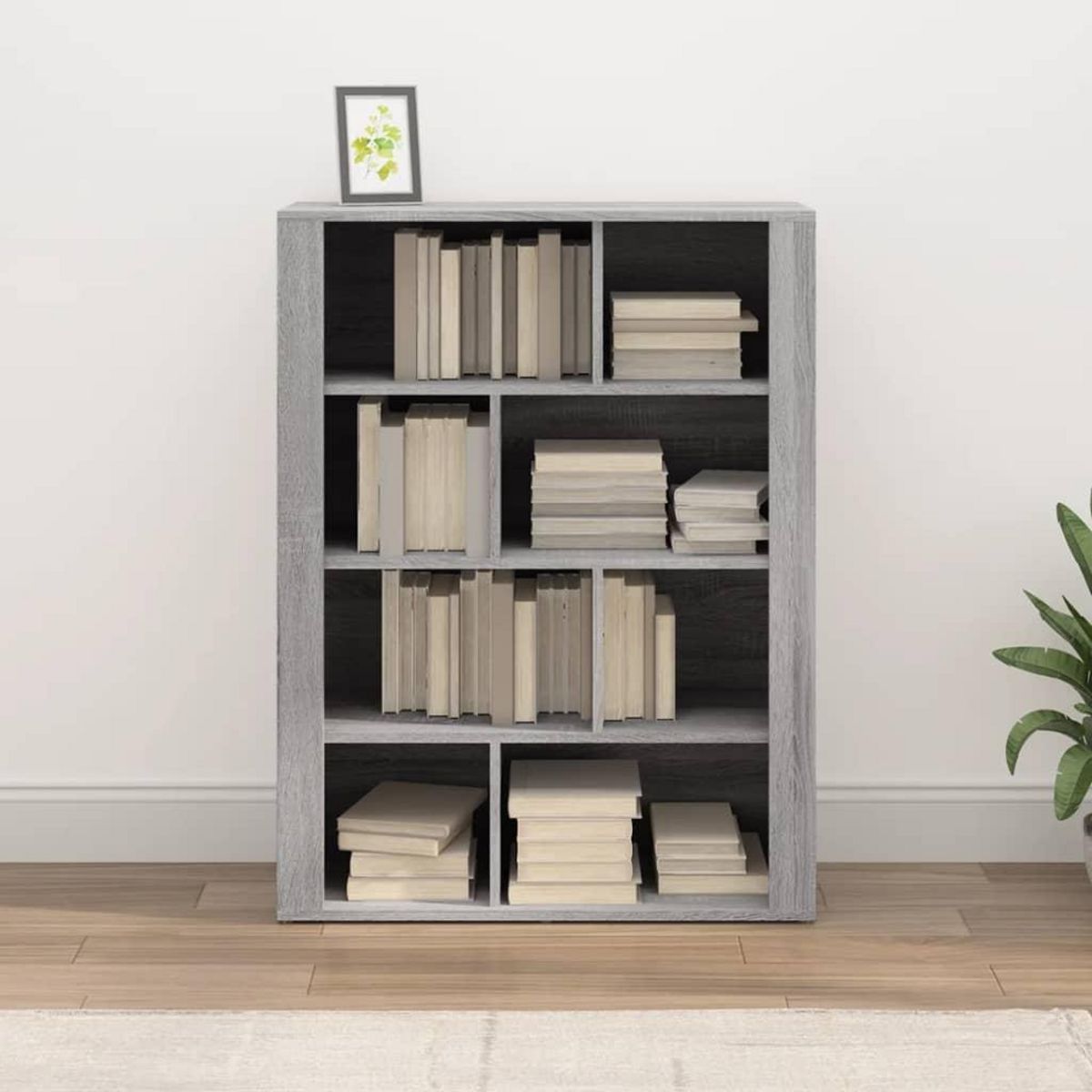 VIDAXL Buffet Sonoma gris 80x30x106 cm Bois d'ingenierie