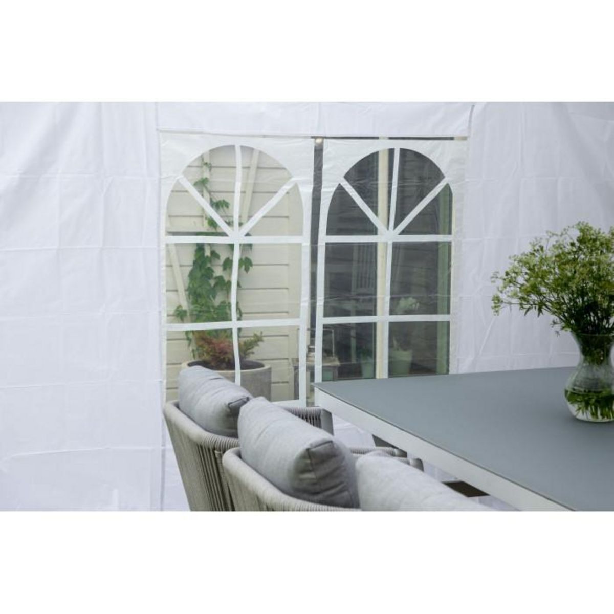 Paris Prix Pavillon en Tissu  Gazebo  295cm Blanc