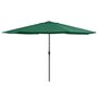 Voir la diapositive 1 : VIDAXL Parasol de jardin avec mat en metal 390 cm vert