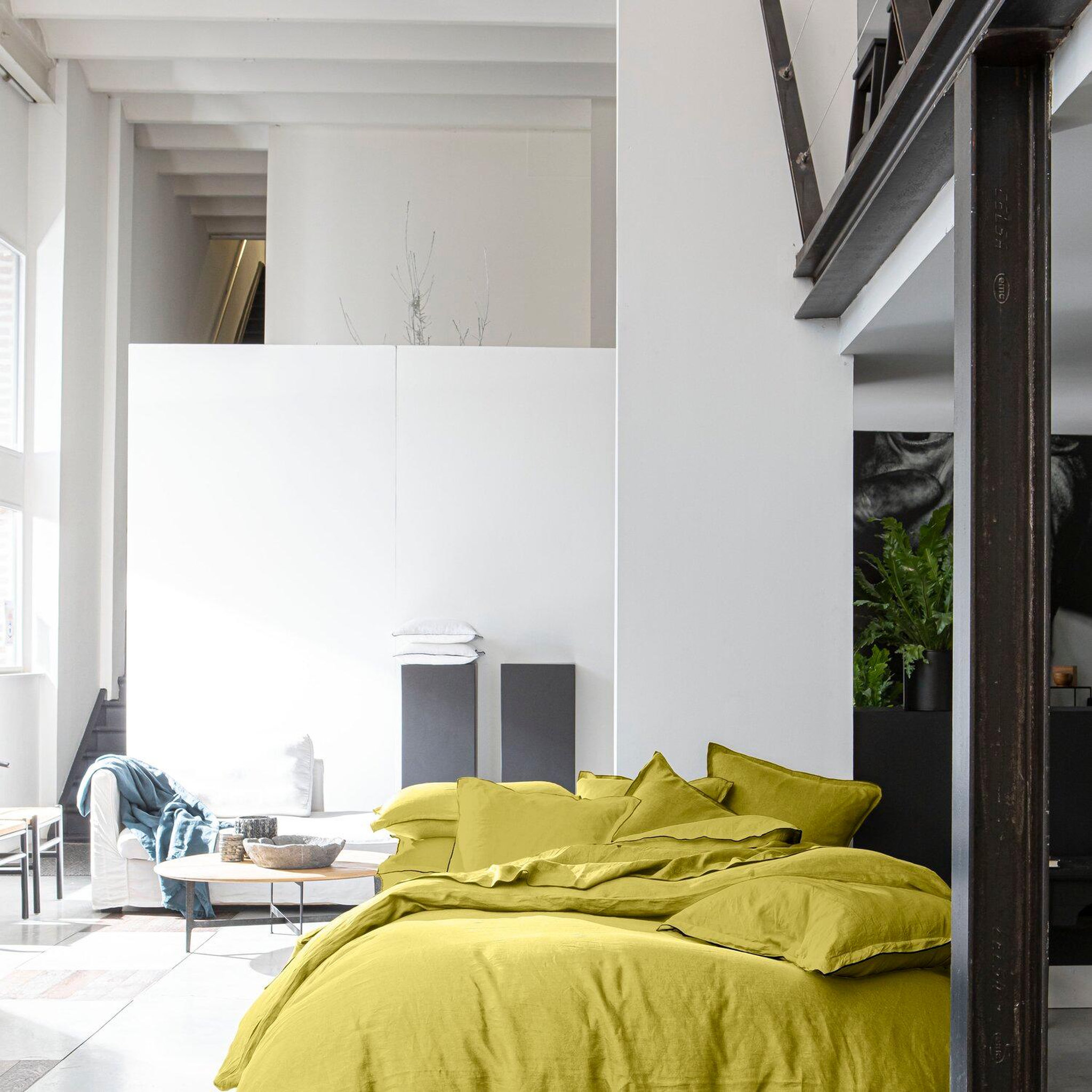 Voir la diapositive 1 : BATON ROUGE Parure de housse de couette 100% lin lavé 160gsm
