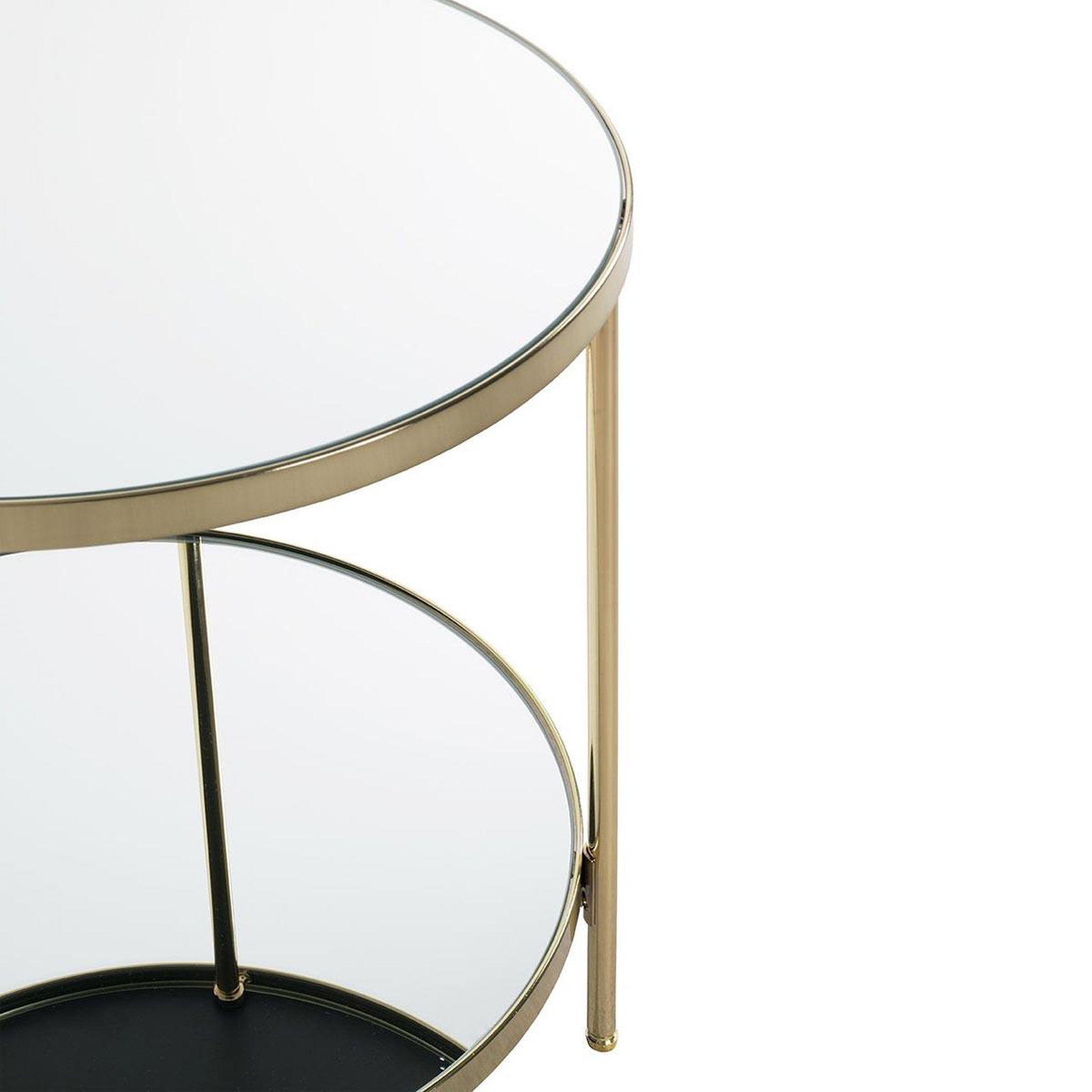 Voir la diapositive 3 : Paris Prix Table d'appoint ronde  palace  46cm or