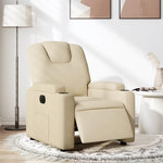 VIDAXL Fauteuil inclinable electrique Creme Tissu