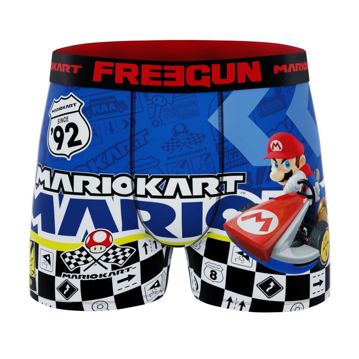 FREEGUN Lot de 3 boxers enfant Super Mario Kart