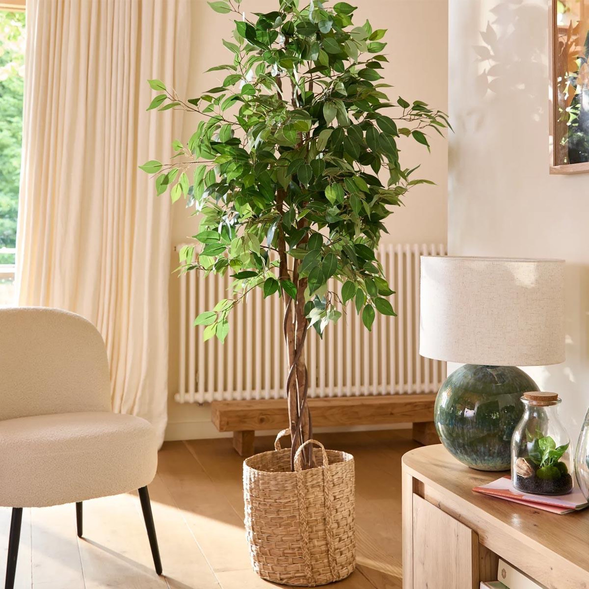 Voir la diapositive 3 : ATMOSPHERA Plante artificielle  ficus  185cm vert