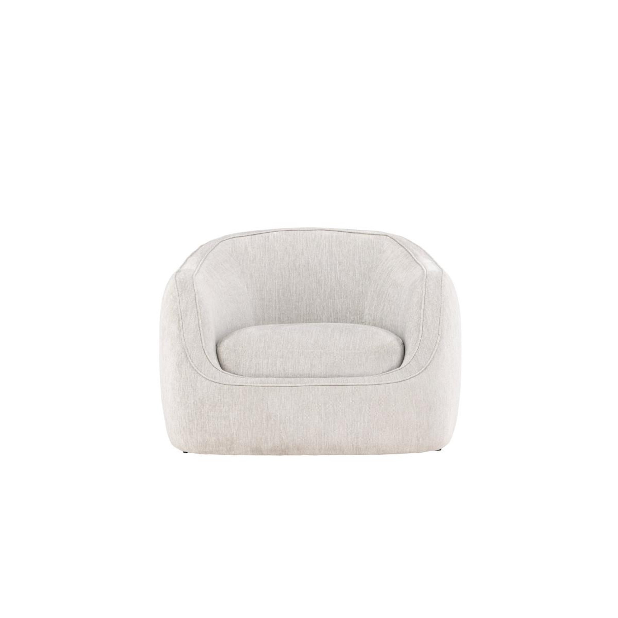 Voir la diapositive 2 : Paris Prix Fauteuil design  elio  108cm gris clair