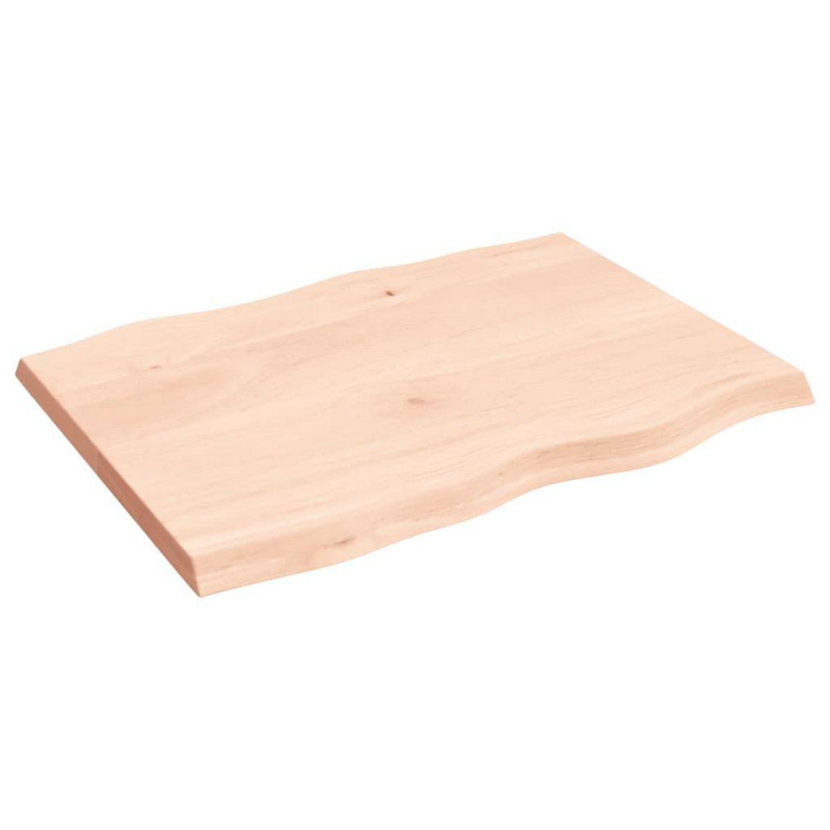 VIDAXL Dessus de table bois massif non traite bordure assortie