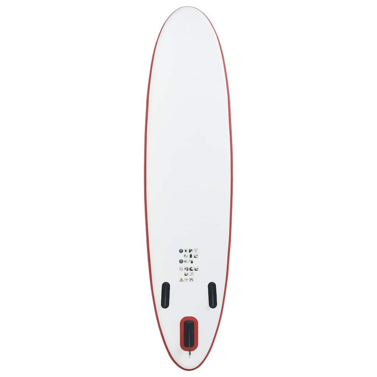 VIDAXL Ensemble de planches SUP gonflables rouge et blanc