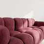 Voir la diapositive 4 : LISA DESIGN Grace - canapé modulable 3 places en velours texturé