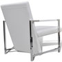 Voir la diapositive 4 : VIDAXL Fauteuils lot de 2 avec cadre chrome blanc similicuir