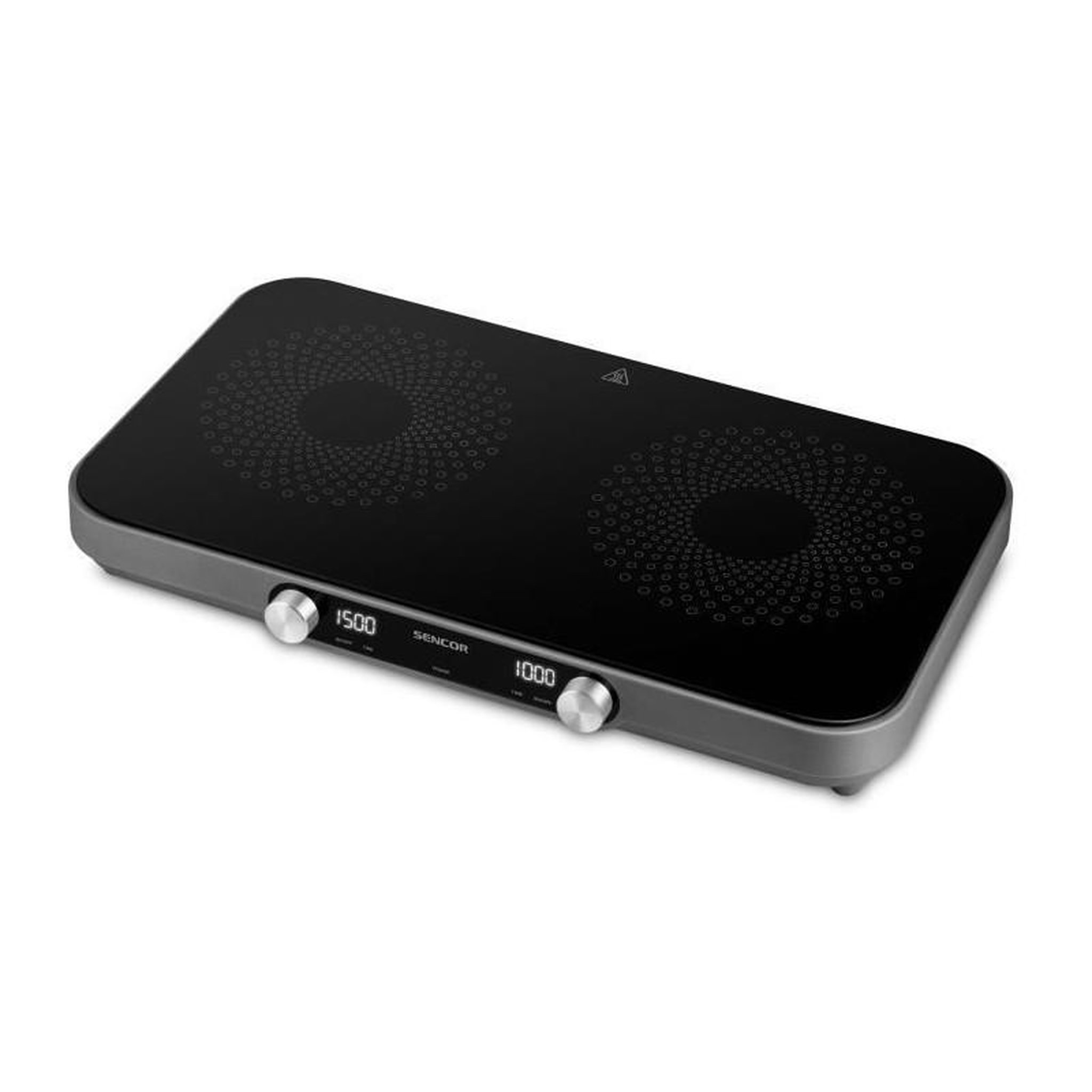 SENCO Plaque de cuisson infrarouge - SENCOR - SCP 2803BK SmoothCook - 3500 W - 2 foyers vitrocéramique - Noir