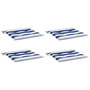 Voir la diapositive 3 : VIDAXL Coussins de chaise de jardin lot de 4 50x50x3 cm