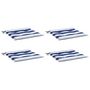 Voir la diapositive 3 : VIDAXL Coussins de chaise de jardin lot de 4 50x50x3 cm