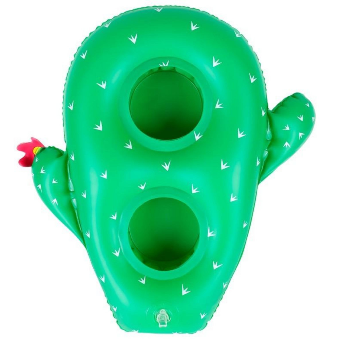AIRMYFUN Porte Boisson Gonfable pour Piscine ou Plage, Flotteur, Accessoire d'Eau, Capacité 2 boissons - Cactus 34x33cm
