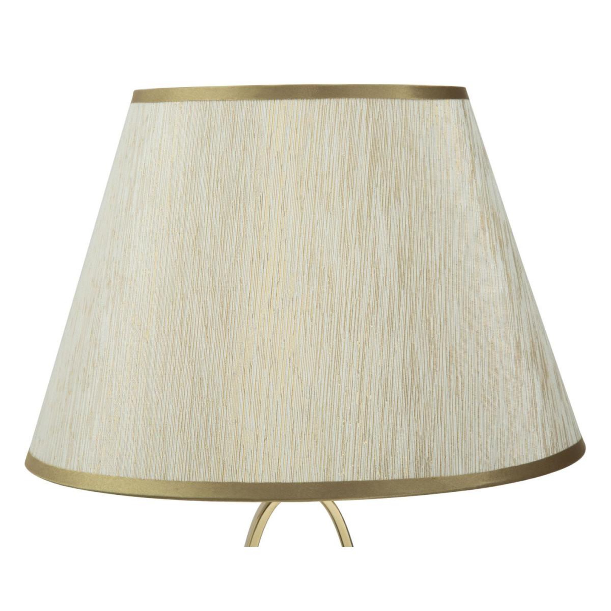 Voir la diapositive 5 : Paris Prix Lampe à poser en métal  flush  58cm crème & or