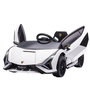 Voir la diapositive 1 : HOMCOM Voiture électrique enfant véhicule électrique enfant de sport supercar 12 V - V. Max. 8 Km/h télécommande incluse ouverture portes MP3 USB effets sonores lumineux blanc