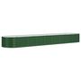 Voir la diapositive 2 : VIDAXL Lit sureleve de jardin Acier enduit de poudre 368x80x36 cm Vert