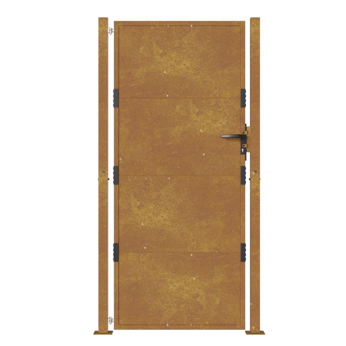 VIDAXL Portail de jardin 105x205 cm acier corten