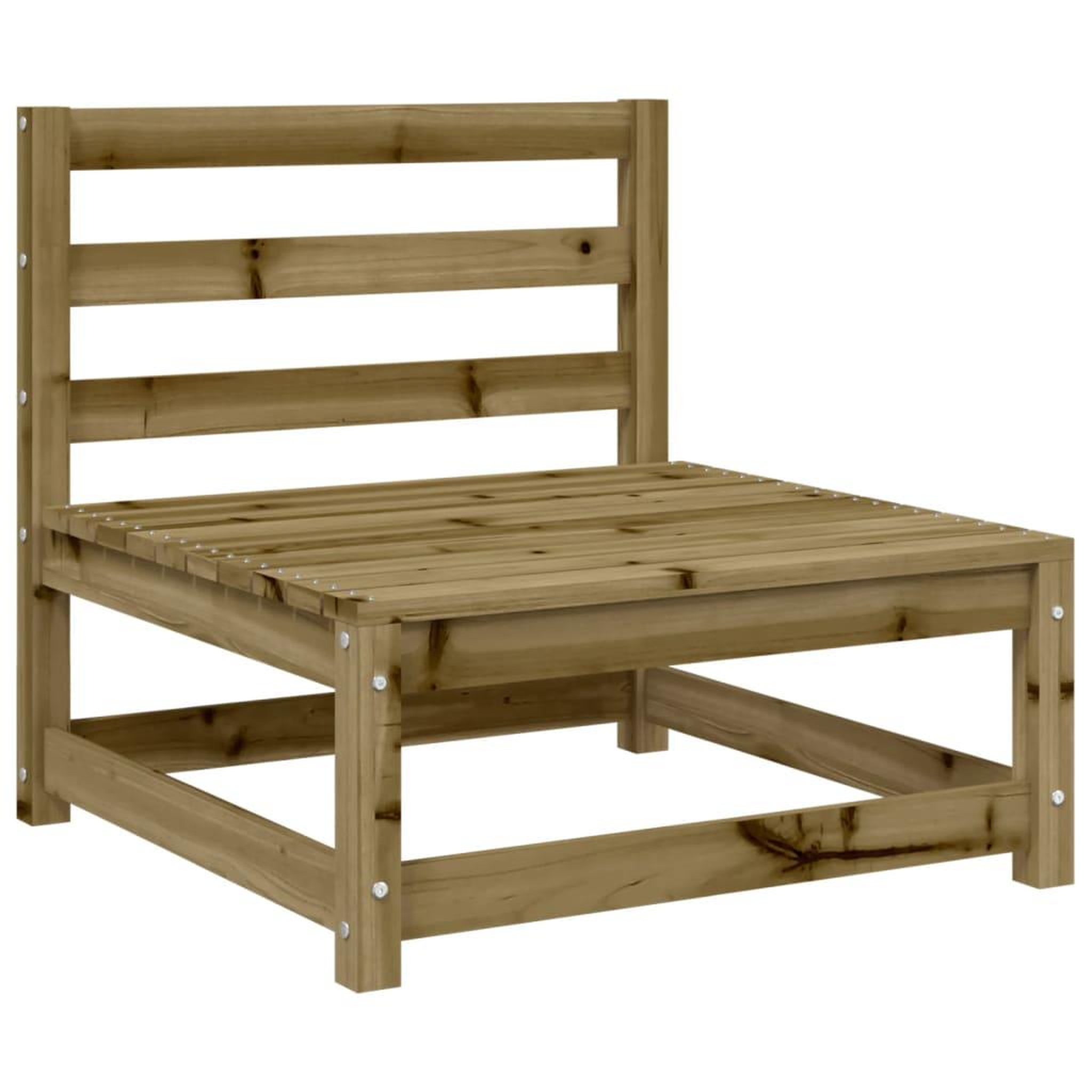 Voir la diapositive 5 : VIDAXL Salon de jardin 7 pcs bois de pin impregne