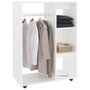 Voir la diapositive 4 : VIDAXL Garde-robe Blanc 80x40x110 cm Bois d'ingenierie