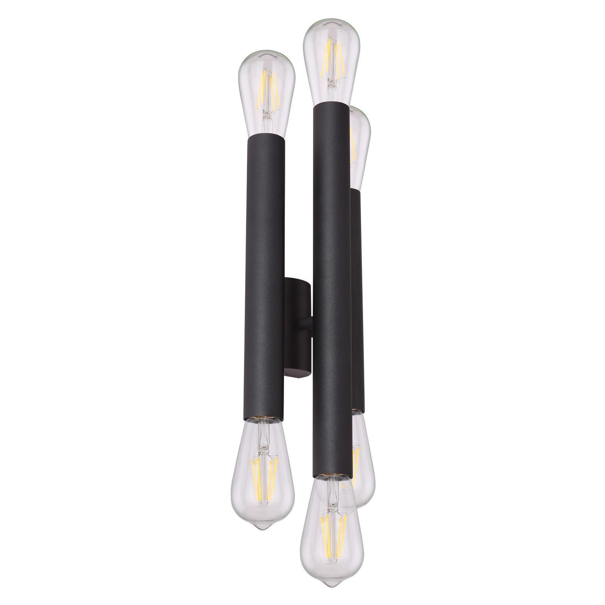 GLOBO Applique murale design industriel Upod - 6 Ampoules - Noir
