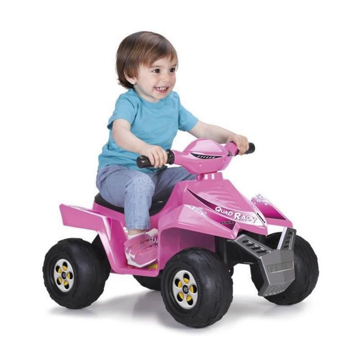 FEBER FEBER - Quad Racy Pink - Vehicule Electrique pour Enfant 6 Volts