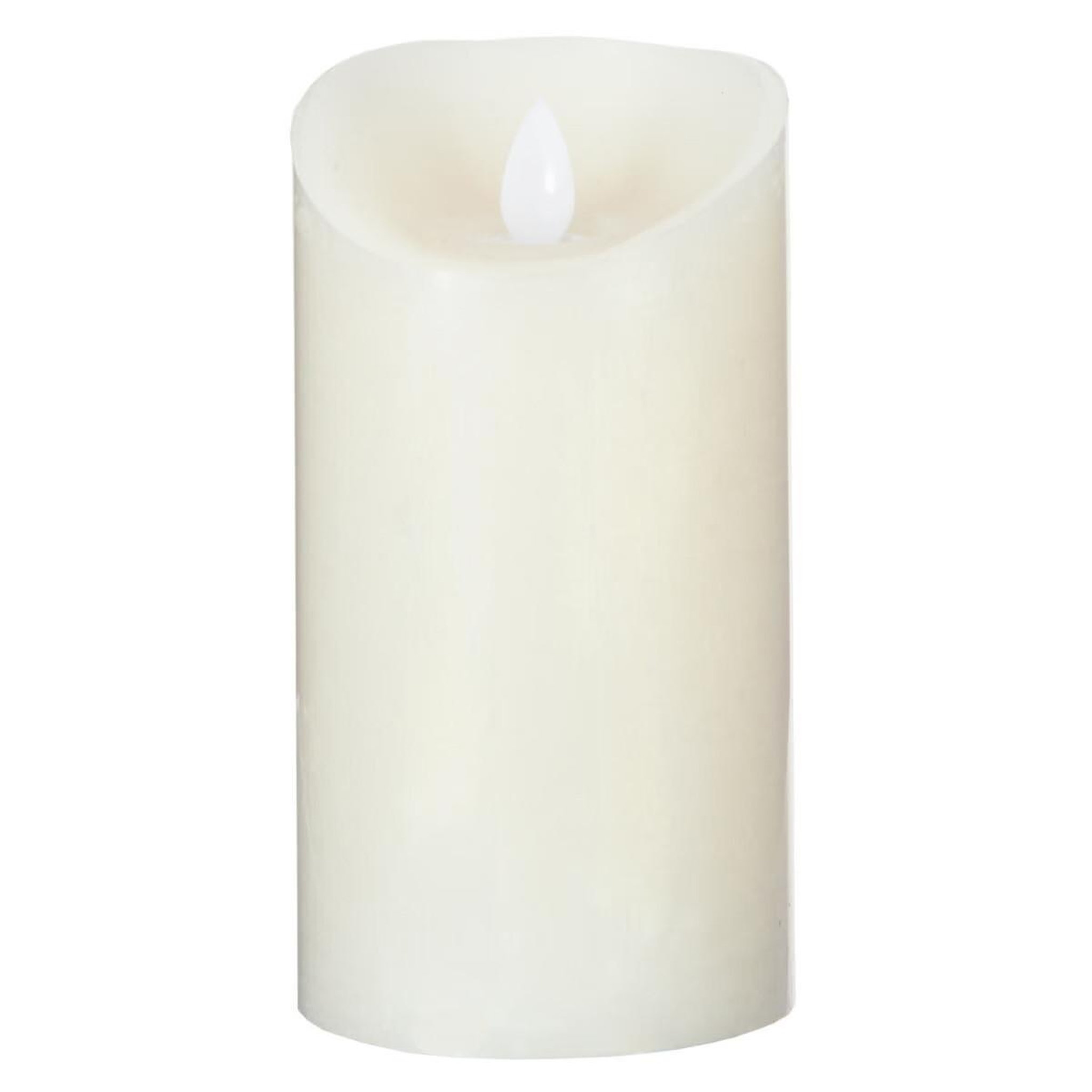 COMPTOIR DE LA BOUGIE Bougie Led Flamme Vacillante  Vela  460g Blanc