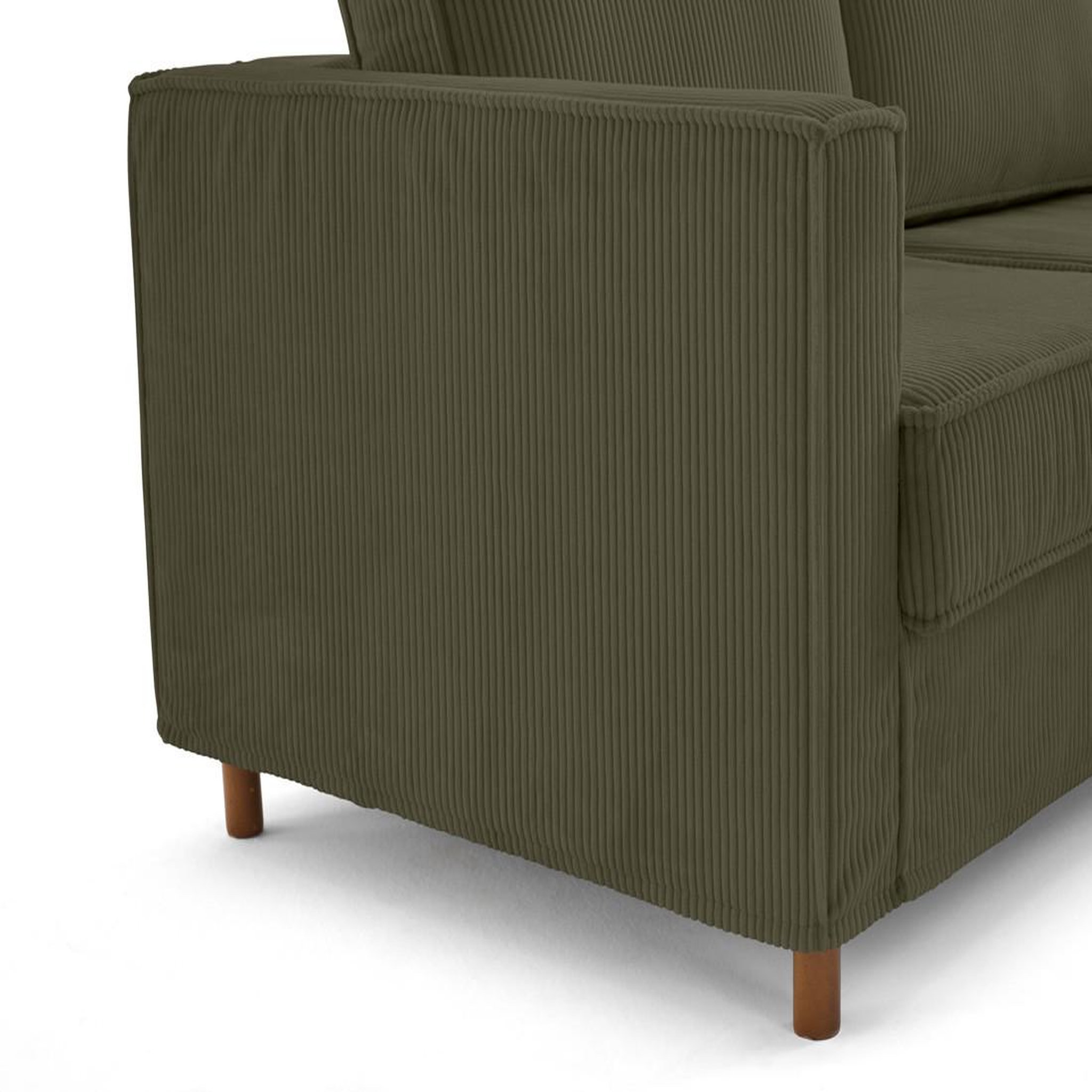 Voir la diapositive 6 : LISA DESIGN Jake - canapé déhoussable d'angle droit 5 places en velours côtelé