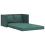 Voir la diapositive 2 : VIDAXL Canape-lit 2 en 1 vert fonce 122x204x55 cm velours