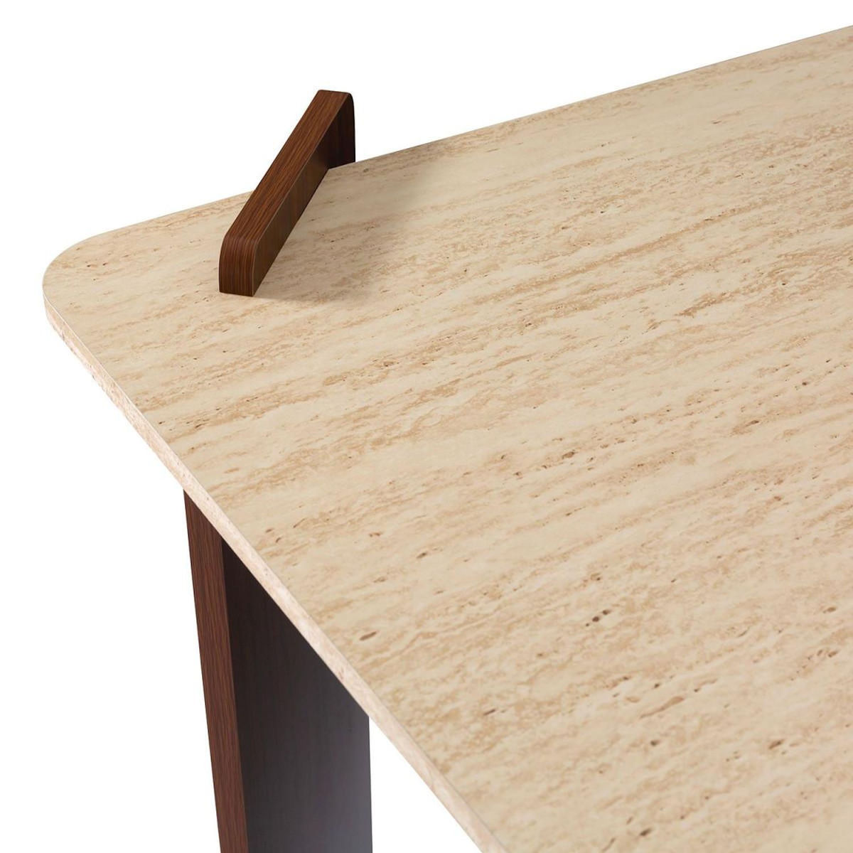 Paris Prix Table à Manger Effet Travertin  Misty  180cm Beige & Marron